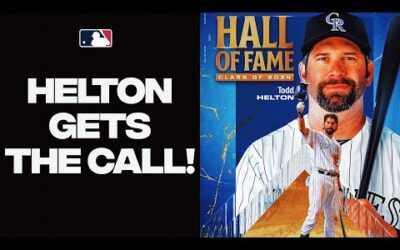 Rockies legend Todd Helton gets the call to the Hall! (Full Hall of Fame career highlights!)