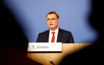 Swiss National Bank Chairman Thomas Jordan will speak on Tuesday to journalists