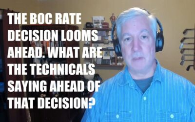 The BOC rate decision looms ahead. What are the technicals saying ahead of that decision?