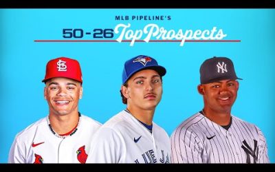 The TOP MLB Prospects entering 2024! (Nos. 26-50)