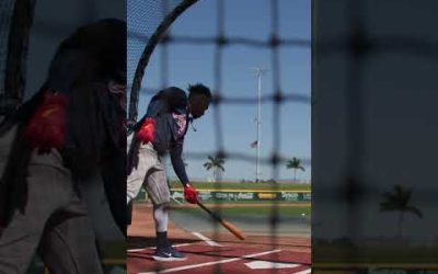 Baseball ASMR from behind the cage. 🔊