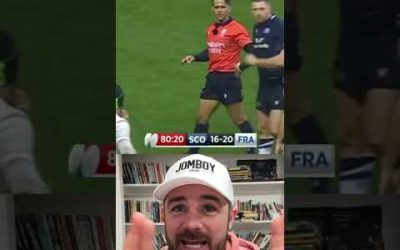 Controversial ending in France vs. Scotland rugby match