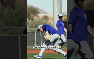 Nico Hoerner is showing off early in Spring Training. 👀