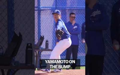 Yoshinobu Yamamoto is bringing the heat to #SpringTraining 🔥