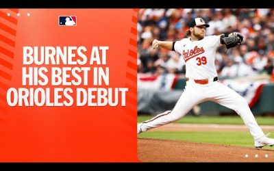 Corbin Burnes with an amazing outing in his #OpeningDay Orioles Debut!