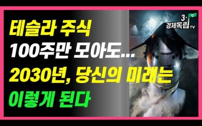 [테슬라 주식!! 100주만 모아도.. 2030년, 당신 미래는.. 이렇게 된다!!]#3.1경제독립tv