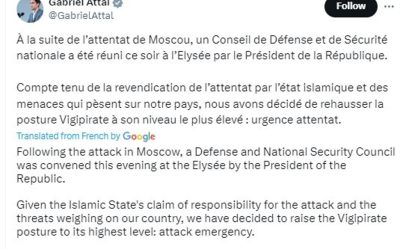 France has raised its terror alert to its highest level