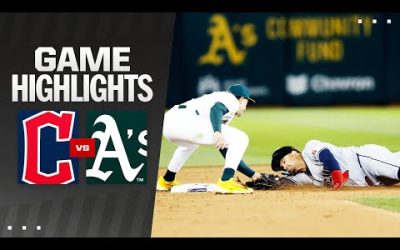 Guardians vs. A’s Game Highlights (3/28/24) | MLB Highlights