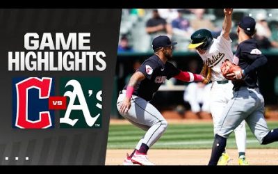 Guardians vs. A’s Game Highlights (3/30/24) | MLB Highlights