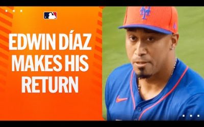 HE’S BACK! Edwin Díaz strikes out the side in Spring Training debut!