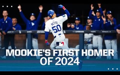 Mookie mashes the first MLB homer of the 2024 season!