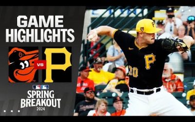 Orioles vs. Pirates Spring Breakout Game Highlights (3/14/24) | MLB Highlights