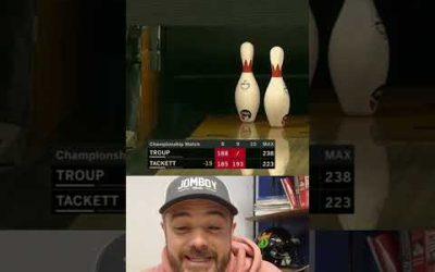 Pro bowler reads between frames