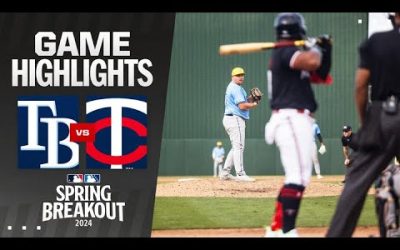 Rays vs. Twins Spring Breakout Game Highlights (3/16/24) | MLB Highlights