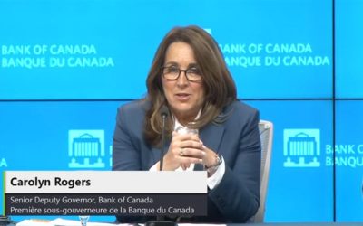 Senior Deputy Governor of Bank of Canada Rogers speaks on Tuesday