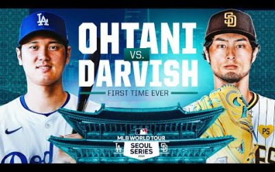 Shohei Ohtani vs. Yu Darvish: the ENTIRE first at-bat!