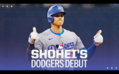 Shohei Ohtani’s FIRST GAME as a Dodger! (First hit, stolen base, RBI AND MORE!) | 大谷翔平ハイライト