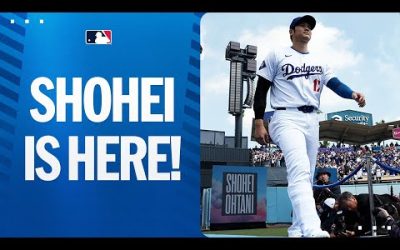 Shohei Ohtani’s first hit at Dodger Stadium as a Dodger!