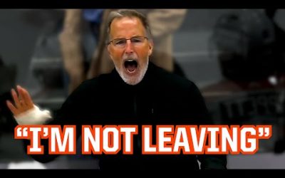 Tortorella gets ejected from the game but refuses to leave, a breakdown