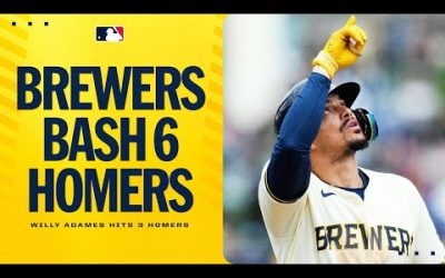 Willy Adames HITS 3 HOMERS! Brewers bash out 6 total in this Spring Training blowout! 😯