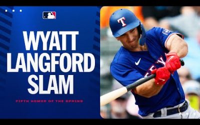 Wyatt Langford’s 5th Spring Training homer is GRAND!