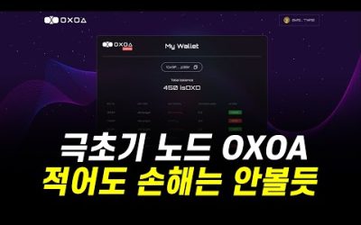 XAI 다음의 극초기 노드 OXOA / zksync 최초 게이밍 노드 현재 3라운드!