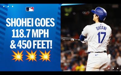 450 FEET!?! Shohei Ohtani DESTROYS this ball!