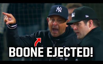 Aaron Boone tells the ump his call is bull___ and gets ejected, a breakdown