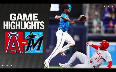 Angels vs. Marlins Game Highlights (4/3/24) | MLB Highlights