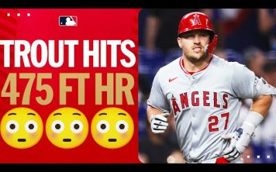 ARE YOU SERIOUS MIKE TROUT?! Hits 2 homers including a 475-ft blast! 😱