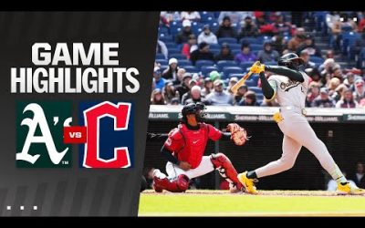 A’s vs. Guardians Game Highlights (4/21/24) | MLB Highlights