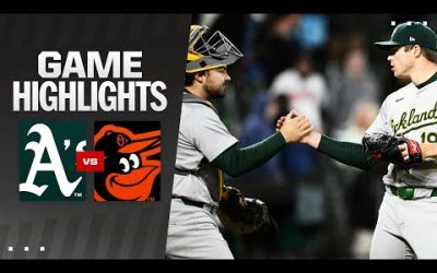 A’s vs. Orioles Game Highlights (4/26/24) | MLB Highlights