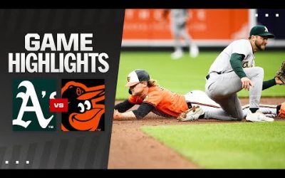 A’s vs. Orioles Game Highlights (4/27/24) | MLB Highlights