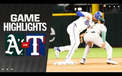 A’s vs. Rangers Game Highlights (4/11/24) | MLB Highlights