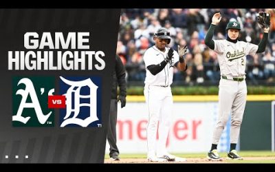 A’s vs. Tigers Game Highlights (4/5/24) | MLB Highlights