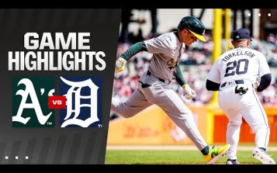 A’s vs. Tigers Game Highlights (4/6/24) | MLB Highlights