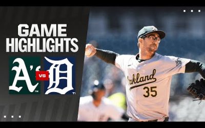 A’s vs. Tigers Game Highlights (4/7/24) | MLB Highlights