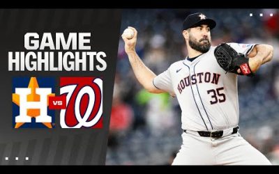 Astros vs. Nationals Game Highlights (4/19/24) | MLB Highlights