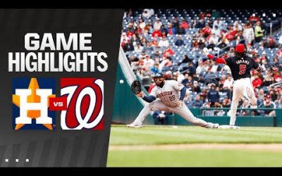 Astros vs. Nationals Game Highlights (4/21/24) | MLB Highlights