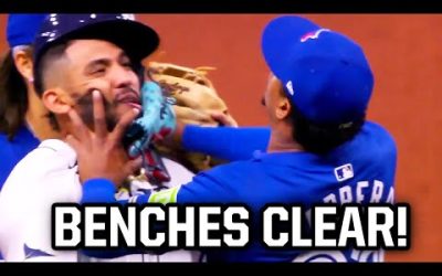 Blue Jays shove Rays and benches clear, a breakdown