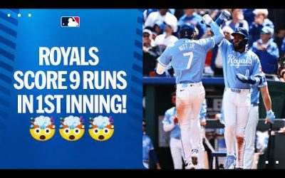 Bobby Witt Jr. caps off the Royals’ 9 RUN INNING with a two-run homer!