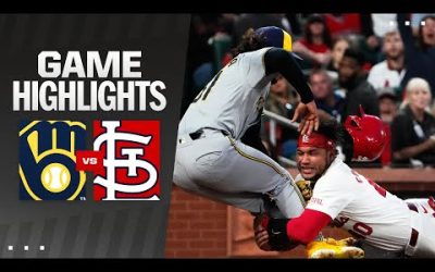 Brewers vs. Cardinals Game Highlights (4/19/24) | MLB Highlights