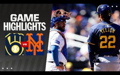 Brewers vs. Mets Game Highlights (3/31/24) | MLB Highlights