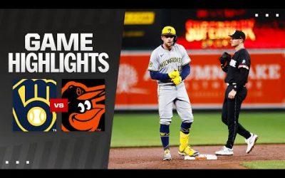 Brewers vs. Orioles Game Highlights (4/12/24) | MLB Highlights