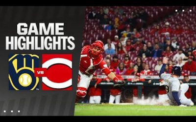 Brewers vs. Reds Game Highlights (4/10/24) | MLB Highlights