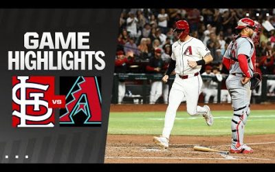 Cardinal vs. D-backs Game Highlights (4/12/24) | MLB Highlights