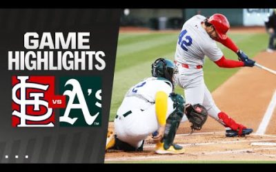 Cardinals vs. A’s Game Highlights (4/15/24) | MLB Highlights