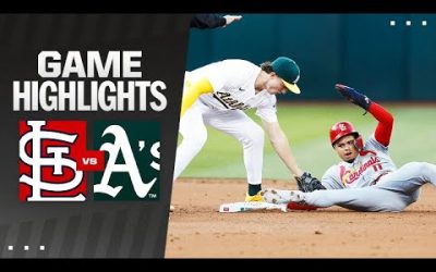 Cardinals vs. A’s Game Highlights (4/16/24) | MLB Highlights