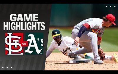 Cardinals vs. A’s Game Highlights (4/17/24) | MLB Highlights