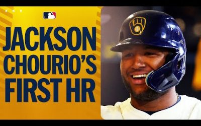 CHERISH IT, CHOURIO! Jackson Chourio hits FIRST MLB homer! 🤩